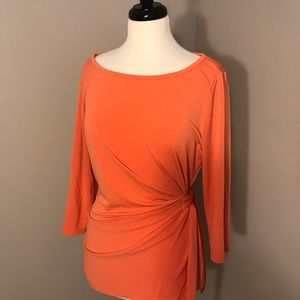 *ON HOLD* Ann Taylor orange wrapped top
